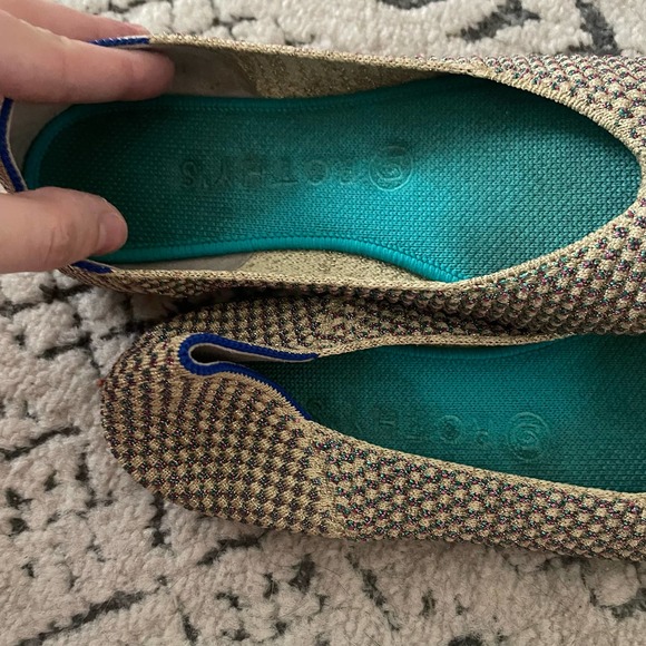 Rothy’s multi metallic round toe flats size 8.5 - Picture 3 of 4